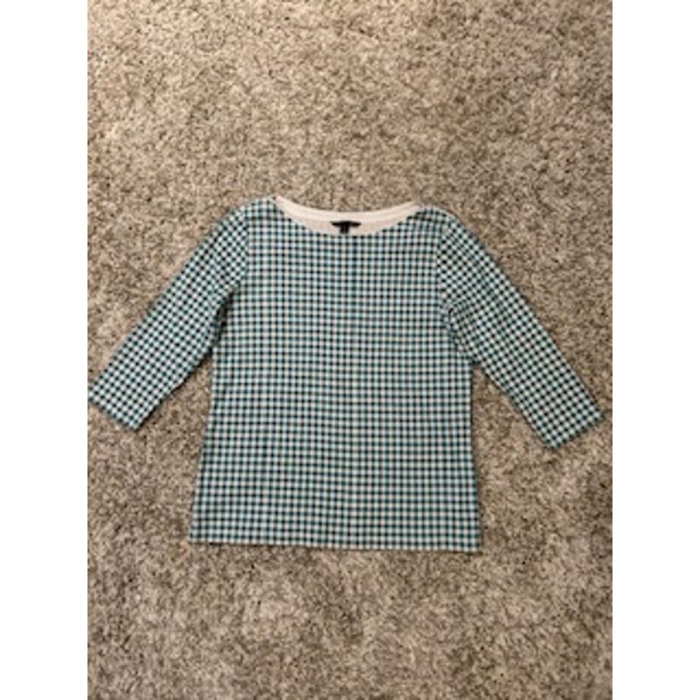 Lands' End Women's Large 3/4 Sleeve Top